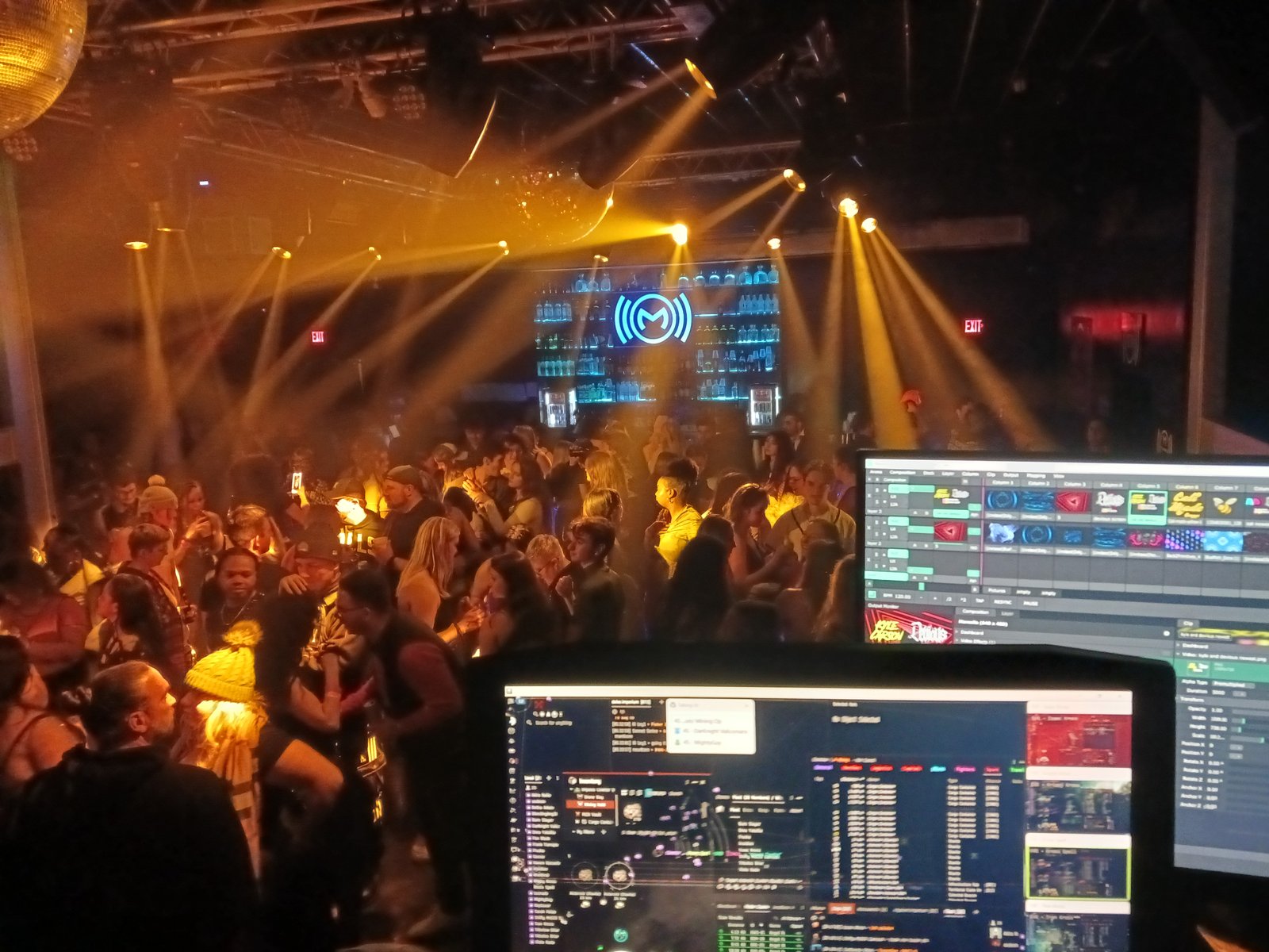 View from the DJ booth